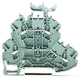 WAGO 3-conductor ground terminal block; 1.5 mm²; center marking; for DIN-rail 35 x 15 and 35 x 7.5; CAGE CLAMP; 1,50 mm²; green-yellow 279-687
