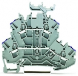 WAGO 3-conductor ground terminal block; 1.5 mm²; center marking; for DIN-rail 35 x 15 and 35 x 7.5; CAGE CLAMP; 1,50 mm²; green-yellow 279-687