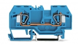 WAGO 812-104 Busbar terminal block; for (10 x 3) mm busbars; 12-pole; without push-buttons; 4 mm²; 4,00 mm²; blue