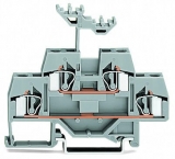 WAGO 3-conductor ground terminal block; 1.5 mm²; center marking; for DIN-rail 35 x 15 and 35 x 7.5; CAGE CLAMP; 1,50 mm²; green-yellow 279-687