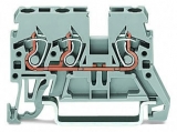 WAGO 3-conductor ground terminal block; 1.5 mm²; center marking; for DIN-rail 35 x 15 and 35 x 7.5; CAGE CLAMP; 1,50 mm²; green-yellow 279-687