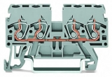 WAGO 3-conductor ground terminal block; 1.5 mm²; center marking; for DIN-rail 35 x 15 and 35 x 7.5; CAGE CLAMP; 1,50 mm²; green-yellow 279-687
