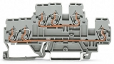 WAGO 3-conductor ground terminal block; 1.5 mm²; center marking; for DIN-rail 35 x 15 and 35 x 7.5; CAGE CLAMP; 1,50 mm²; green-yellow 279-687