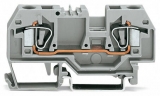 WAGO 812-104 Busbar terminal block; for (10 x 3) mm busbars; 12-pole; without push-buttons; 4 mm²; 4,00 mm²; blue
