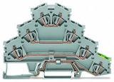 WAGO 3-conductor ground terminal block; 1.5 mm²; center marking; for DIN-rail 35 x 15 and 35 x 7.5; CAGE CLAMP; 1,50 mm²; green-yellow 279-687