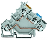 WAGO 3-conductor ground terminal block; 1.5 mm²; center marking; for DIN-rail 35 x 15 and 35 x 7.5; CAGE CLAMP; 1,50 mm²; green-yellow 279-687