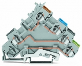 WAGO 3-conductor ground terminal block; 1.5 mm²; center marking; for DIN-rail 35 x 15 and 35 x 7.5; CAGE CLAMP; 1,50 mm²; green-yellow 279-687
