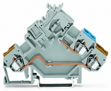WAGO 3-conductor ground terminal block; 1.5 mm²; center marking; for DIN-rail 35 x 15 and 35 x 7.5; CAGE CLAMP; 1,50 mm²; green-yellow 279-687