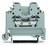 WAGO 812-104 Busbar terminal block; for (10 x 3) mm busbars; 12-pole; without push-buttons; 4 mm²; 4,00 mm²; blue