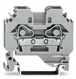 WAGO 812-104 Busbar terminal block; for (10 x 3) mm busbars; 12-pole; without push-buttons; 4 mm²; 4,00 mm²; blue