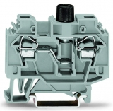 WAGO 812-104 Busbar terminal block; for (10 x 3) mm busbars; 12-pole; without push-buttons; 4 mm²; 4,00 mm²; blue