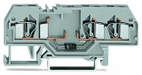 WAGO 3-conductor ground terminal block; 1.5 mm²; center marking; for DIN-rail 35 x 15 and 35 x 7.5; CAGE CLAMP; 1,50 mm²; green-yellow 279-687