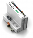 WAGO 812-104 Busbar terminal block; for (10 x 3) mm busbars; 12-pole; without push-buttons; 4 mm²; 4,00 mm²; blue