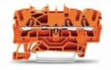 WAGO 3-conductor ground terminal block; 1.5 mm²; center marking; for DIN-rail 35 x 15 and 35 x 7.5; CAGE CLAMP; 1,50 mm²; green-yellow 279-687
