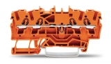 WAGO 3-conductor ground terminal block; 1.5 mm²; center marking; for DIN-rail 35 x 15 and 35 x 7.5; CAGE CLAMP; 1,50 mm²; green-yellow 279-687