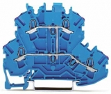 WAGO 3-conductor ground terminal block; 1.5 mm²; center marking; for DIN-rail 35 x 15 and 35 x 7.5; CAGE CLAMP; 1,50 mm²; green-yellow 279-687