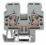 WAGO 3-conductor ground terminal block; 1.5 mm²; center marking; for DIN-rail 35 x 15 and 35 x 7.5; CAGE CLAMP; 1,50 mm²; green-yellow 279-687