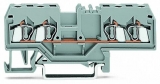 WAGO 3-conductor ground terminal block; 1.5 mm²; center marking; for DIN-rail 35 x 15 and 35 x 7.5; CAGE CLAMP; 1,50 mm²; green-yellow 279-687