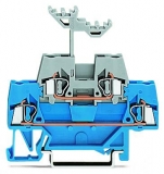 WAGO 3-conductor ground terminal block; 1.5 mm²; center marking; for DIN-rail 35 x 15 and 35 x 7.5; CAGE CLAMP; 1,50 mm²; green-yellow 279-687