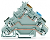 WAGO 3-conductor ground terminal block; 1.5 mm²; center marking; for DIN-rail 35 x 15 and 35 x 7.5; CAGE CLAMP; 1,50 mm²; green-yellow 279-687