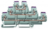 WAGO 3-conductor ground terminal block; 1.5 mm²; center marking; for DIN-rail 35 x 15 and 35 x 7.5; CAGE CLAMP; 1,50 mm²; green-yellow 279-687