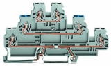 WAGO 3-conductor ground terminal block; 1.5 mm²; center marking; for DIN-rail 35 x 15 and 35 x 7.5; CAGE CLAMP; 1,50 mm²; green-yellow 279-687