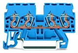 WAGO 3-conductor ground terminal block; 1.5 mm²; center marking; for DIN-rail 35 x 15 and 35 x 7.5; CAGE CLAMP; 1,50 mm²; green-yellow 279-687