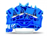 WAGO 3-conductor ground terminal block; 1.5 mm²; center marking; for DIN-rail 35 x 15 and 35 x 7.5; CAGE CLAMP; 1,50 mm²; green-yellow 279-687