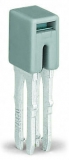 WAGO 812-104 Busbar terminal block; for (10 x 3) mm busbars; 12-pole; without push-buttons; 4 mm²; 4,00 mm²; blue