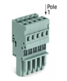 WAGO 3-conductor ground terminal block; 1.5 mm²; center marking; for DIN-rail 35 x 15 and 35 x 7.5; CAGE CLAMP; 1,50 mm²; green-yellow 279-687