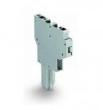 WAGO 3-conductor ground terminal block; 1.5 mm²; center marking; for DIN-rail 35 x 15 and 35 x 7.5; CAGE CLAMP; 1,50 mm²; green-yellow 279-687