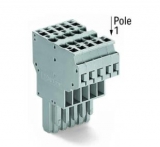 WAGO 3-conductor ground terminal block; 1.5 mm²; center marking; for DIN-rail 35 x 15 and 35 x 7.5; CAGE CLAMP; 1,50 mm²; green-yellow 279-687
