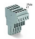 WAGO 3-conductor ground terminal block; 1.5 mm²; center marking; for DIN-rail 35 x 15 and 35 x 7.5; CAGE CLAMP; 1,50 mm²; green-yellow 279-687
