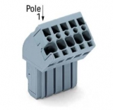 WAGO 3-conductor ground terminal block; 1.5 mm²; center marking; for DIN-rail 35 x 15 and 35 x 7.5; CAGE CLAMP; 1,50 mm²; green-yellow 279-687