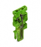 WAGO 3-conductor ground terminal block; 1.5 mm²; center marking; for DIN-rail 35 x 15 and 35 x 7.5; CAGE CLAMP; 1,50 mm²; green-yellow 279-687