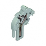 WAGO 3-conductor ground terminal block; 1.5 mm²; center marking; for DIN-rail 35 x 15 and 35 x 7.5; CAGE CLAMP; 1,50 mm²; green-yellow 279-687