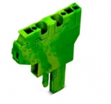 WAGO 3-conductor ground terminal block; 1.5 mm²; center marking; for DIN-rail 35 x 15 and 35 x 7.5; CAGE CLAMP; 1,50 mm²; green-yellow 279-687