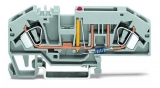 WAGO 3-conductor ground terminal block; 1.5 mm²; center marking; for DIN-rail 35 x 15 and 35 x 7.5; CAGE CLAMP; 1,50 mm²; green-yellow 279-687