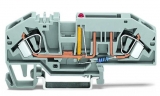 WAGO 3-conductor ground terminal block; 1.5 mm²; center marking; for DIN-rail 35 x 15 and 35 x 7.5; CAGE CLAMP; 1,50 mm²; green-yellow 279-687