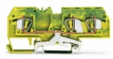 WAGO 3-conductor ground terminal block; 1.5 mm²; center marking; for DIN-rail 35 x 15 and 35 x 7.5; CAGE CLAMP; 1,50 mm²; green-yellow 279-687