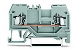 WAGO 3-conductor ground terminal block; 1.5 mm²; center marking; for DIN-rail 35 x 15 and 35 x 7.5; CAGE CLAMP; 1,50 mm²; green-yellow 279-687