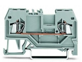 WAGO 3-conductor ground terminal block; 1.5 mm²; center marking; for DIN-rail 35 x 15 and 35 x 7.5; CAGE CLAMP; 1,50 mm²; green-yellow 279-687