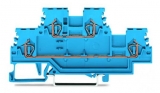 WAGO 3-conductor ground terminal block; 1.5 mm²; center marking; for DIN-rail 35 x 15 and 35 x 7.5; CAGE CLAMP; 1,50 mm²; green-yellow 279-687