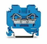 WAGO 3-conductor ground terminal block; 1.5 mm²; center marking; for DIN-rail 35 x 15 and 35 x 7.5; CAGE CLAMP; 1,50 mm²; green-yellow 279-687