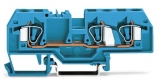 WAGO 3-conductor ground terminal block; 1.5 mm²; center marking; for DIN-rail 35 x 15 and 35 x 7.5; CAGE CLAMP; 1,50 mm²; green-yellow 279-687