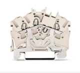 WAGO 3-conductor ground terminal block; 1.5 mm²; center marking; for DIN-rail 35 x 15 and 35 x 7.5; CAGE CLAMP; 1,50 mm²; green-yellow 279-687