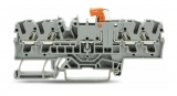 WAGO 3-conductor ground terminal block; 1.5 mm²; center marking; for DIN-rail 35 x 15 and 35 x 7.5; CAGE CLAMP; 1,50 mm²; green-yellow 279-687