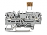 WAGO 3-conductor ground terminal block; 1.5 mm²; center marking; for DIN-rail 35 x 15 and 35 x 7.5; CAGE CLAMP; 1,50 mm²; green-yellow 279-687