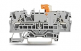 WAGO 3-conductor ground terminal block; 1.5 mm²; center marking; for DIN-rail 35 x 15 and 35 x 7.5; CAGE CLAMP; 1,50 mm²; green-yellow 279-687