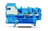 WAGO 3-conductor ground terminal block; 1.5 mm²; center marking; for DIN-rail 35 x 15 and 35 x 7.5; CAGE CLAMP; 1,50 mm²; green-yellow 279-687